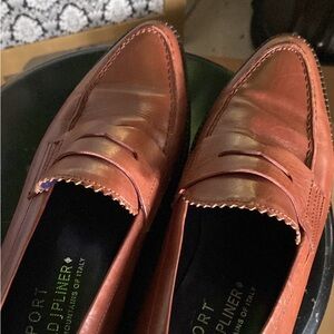 Donald J. Pliner Vintage Brown Leather Loafers